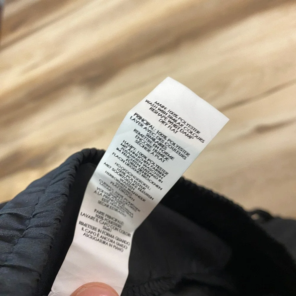 BoohooMAN Cargo Track Pants Mens M Tall Streetwear Polyester Straight Leg Black - Picture 5 of 11